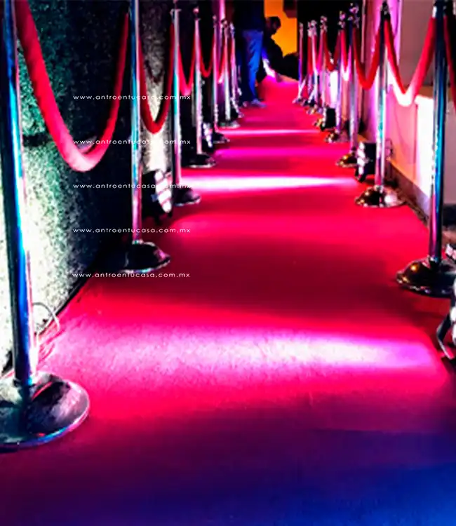 alfombra roja y unifilas