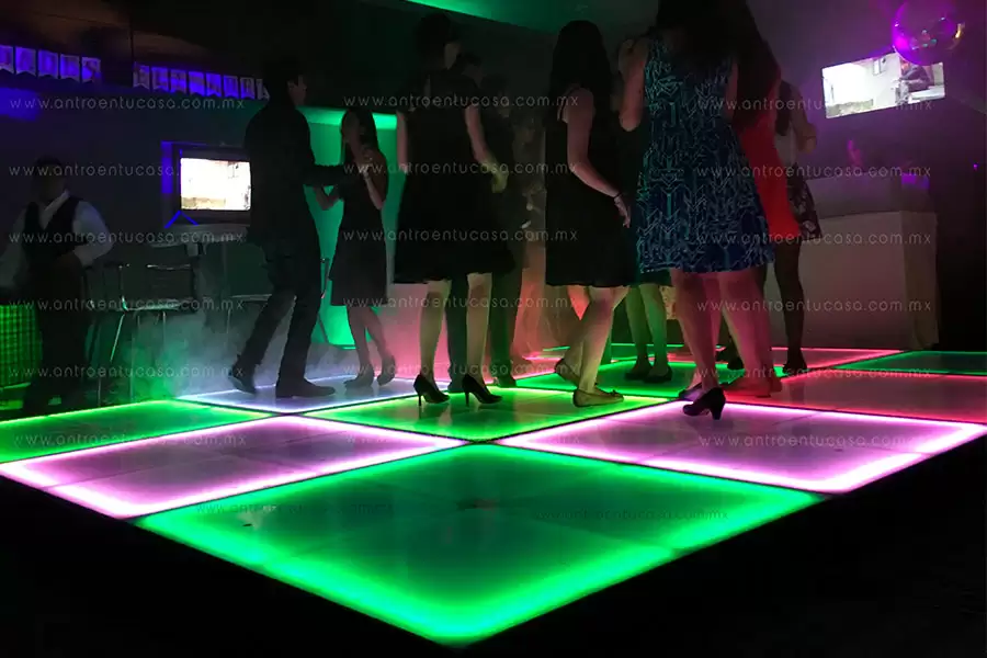 Paquete para fiestas con pista iluminada