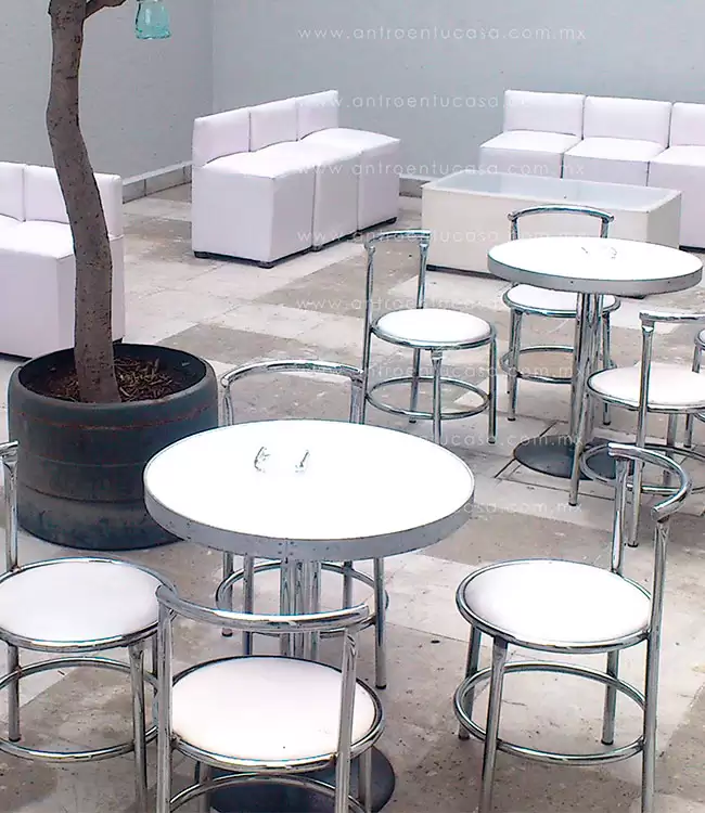 Sillas de bar cromadas